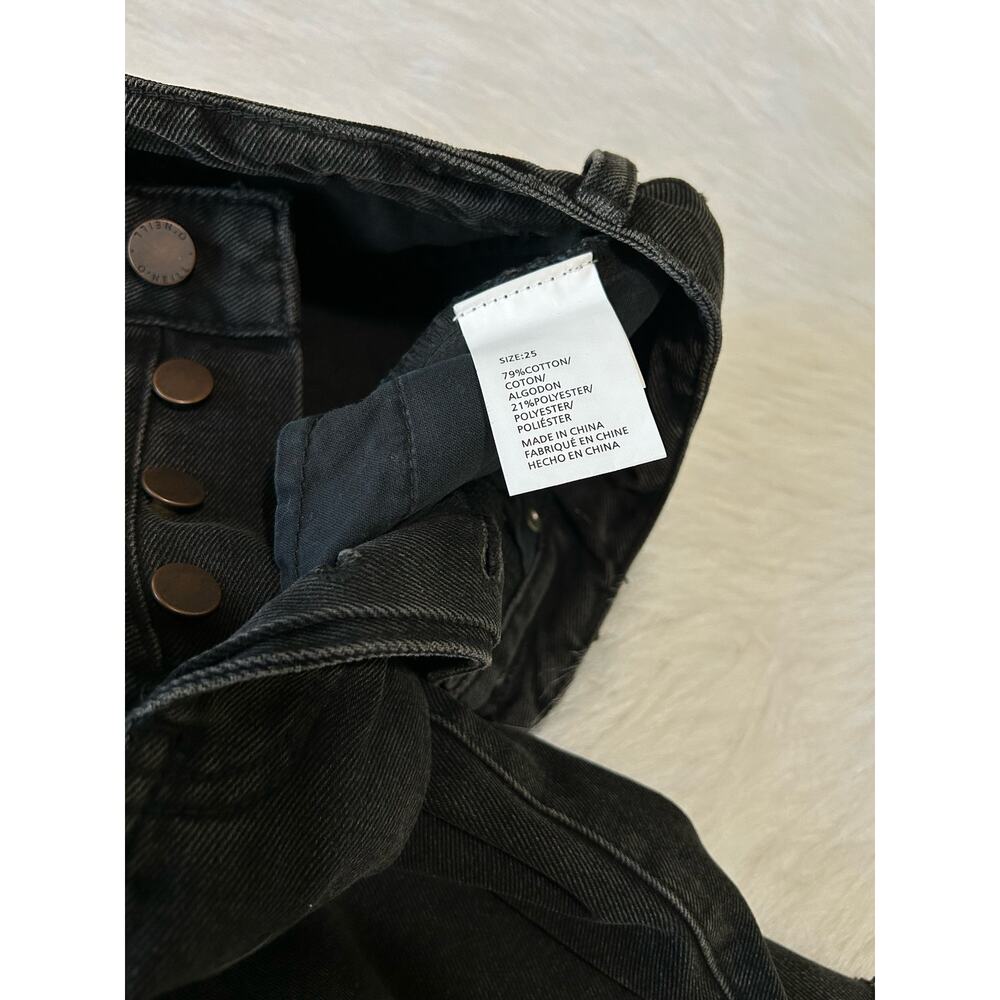 O’Neill Denim Bermuda Charcoal Wash Cut Off Button Fly Shorts Size 25 | 2 | XS - Picture 7 of 12